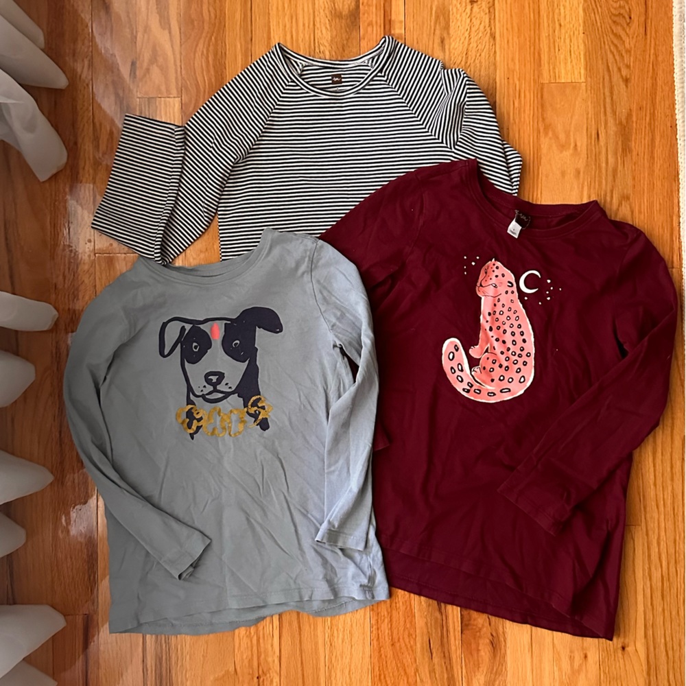 Three Tea Collection Long Sleeve Shirts Size 8